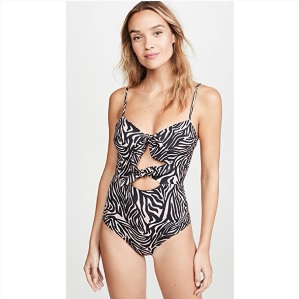 NEW BEACH RIOT ONE PIECE IN ZEBRA